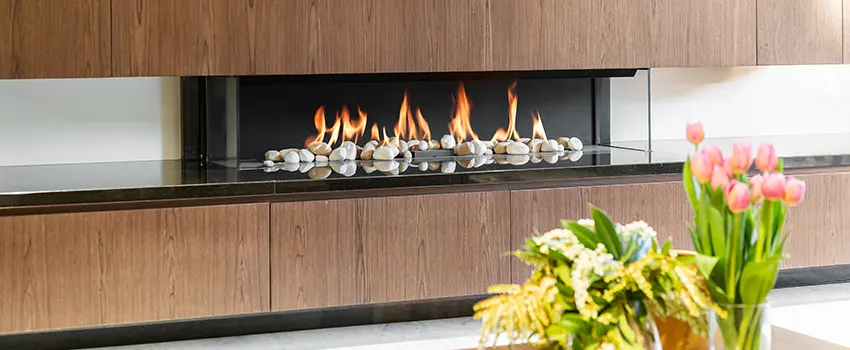 Double-height Fireplace Design Refurbishment in Bellmore, New York